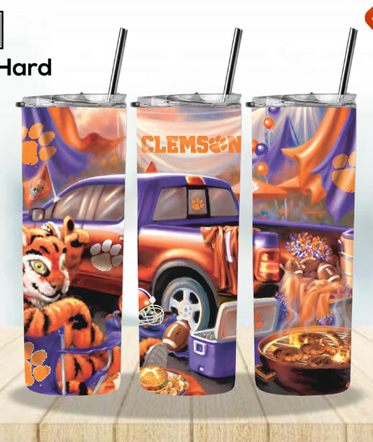 Clemson Truck Skinny Tumbler - 20oz