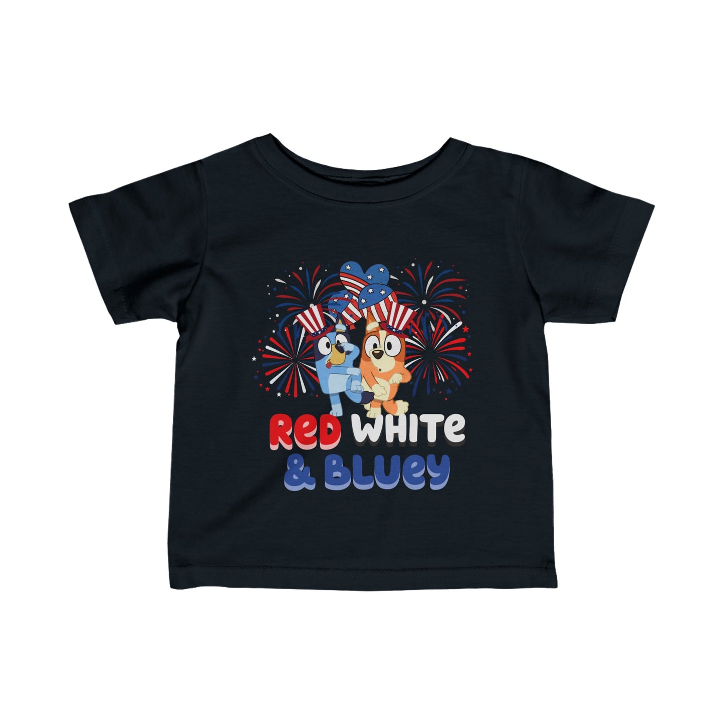 Patriotic Blue Dog Kids T-Shirt | USA Flag Dog Tee | 4th of July Shirt | American Pride | Childrens Summer Outfit