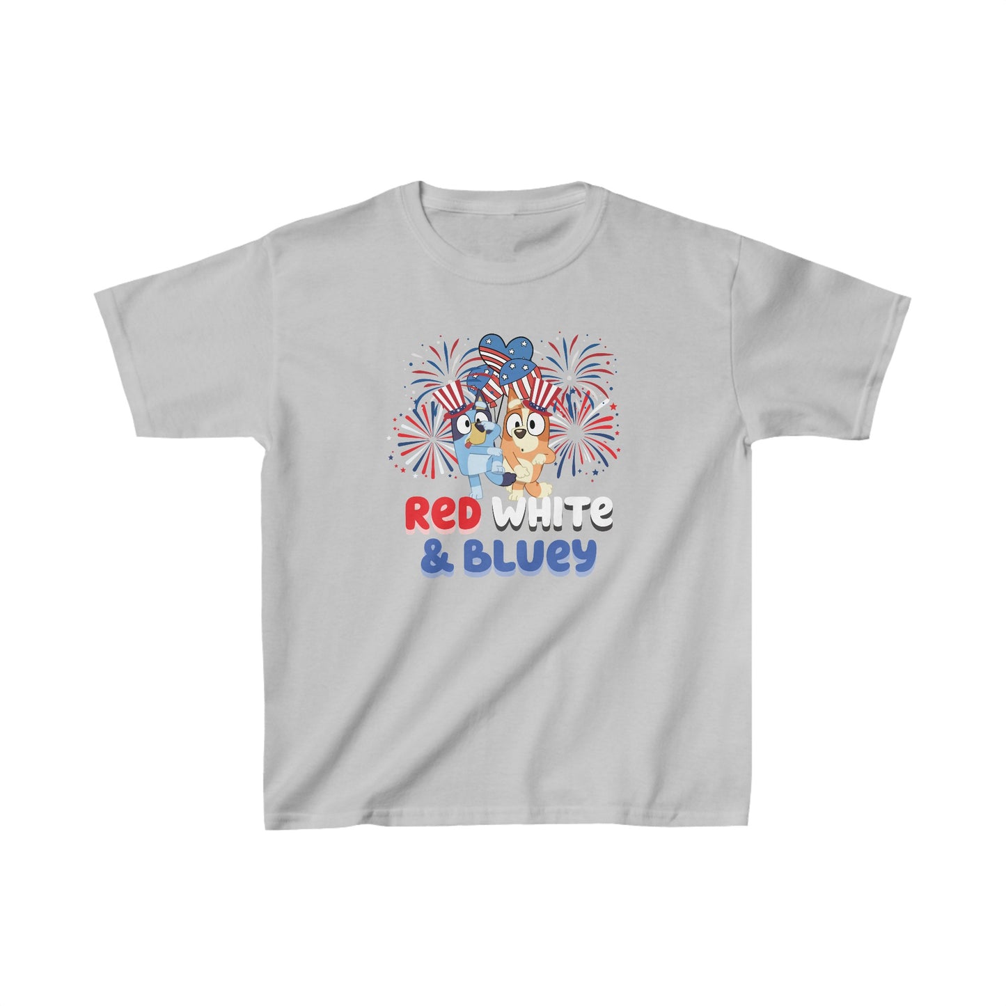 Patriotic Blue Dog Infant T-Shirt | USA Flag Dog Tee | 4th of July Shirt | American Pride | Children's Summer Outfit