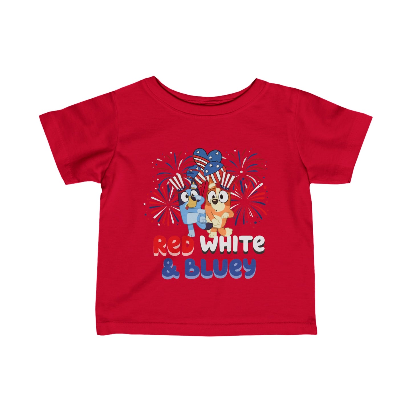 Patriotic Blue Dog Kids T-Shirt | USA Flag Dog Tee | 4th of July Shirt | American Pride | Childrens Summer Outfit