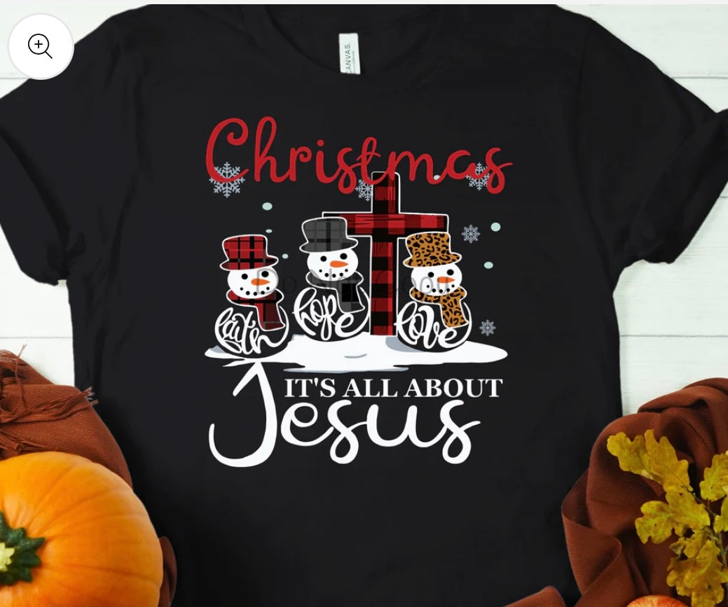 Christmas Jesus Snowman - DTF