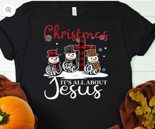 Christmas Jesus Snowman - DTF