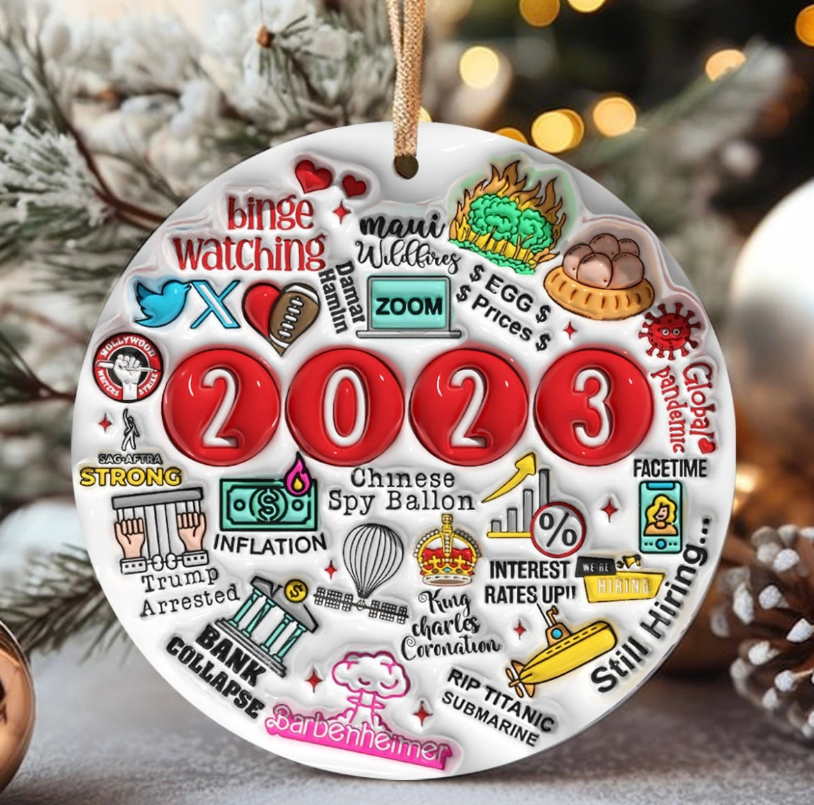 2023 Events Ornament