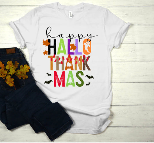 Happy Hallothankmas DTF Shirt