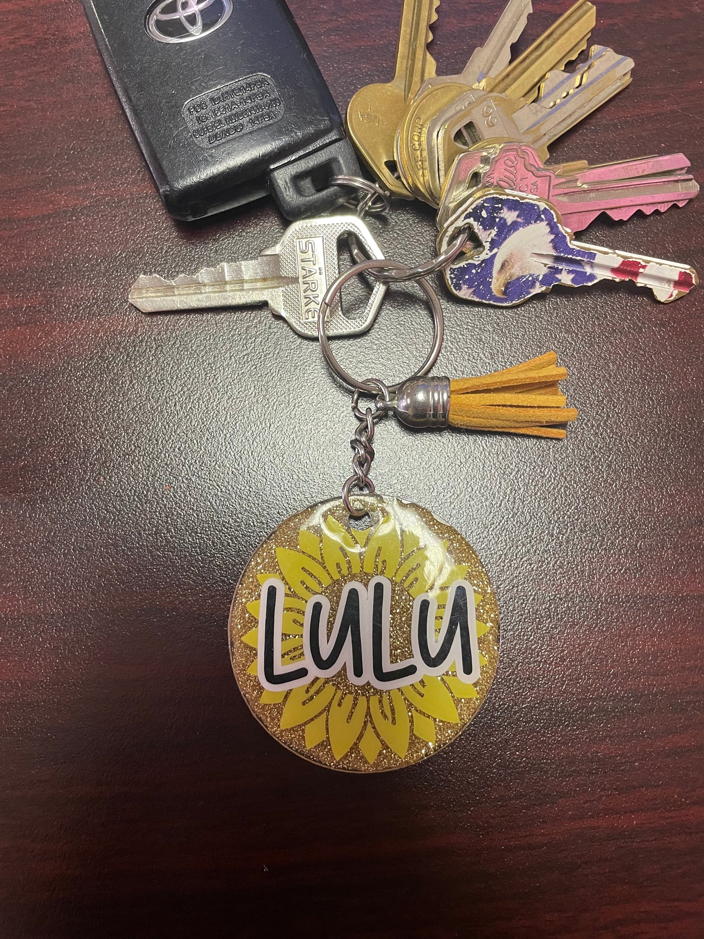 Sunflower Keychain